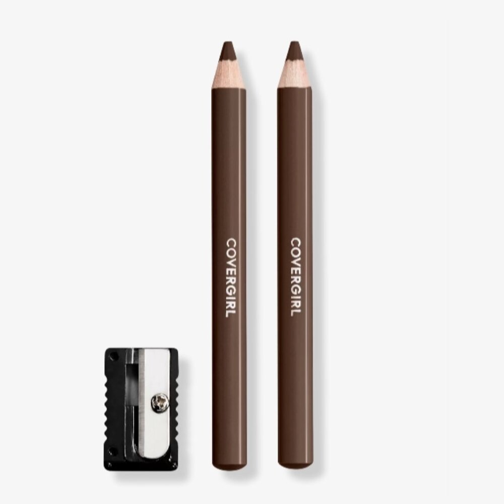2 2-pk CoverGirl Rich Brown Easy Breezy Brow Fill + Define Pencil 505 Rich Brown